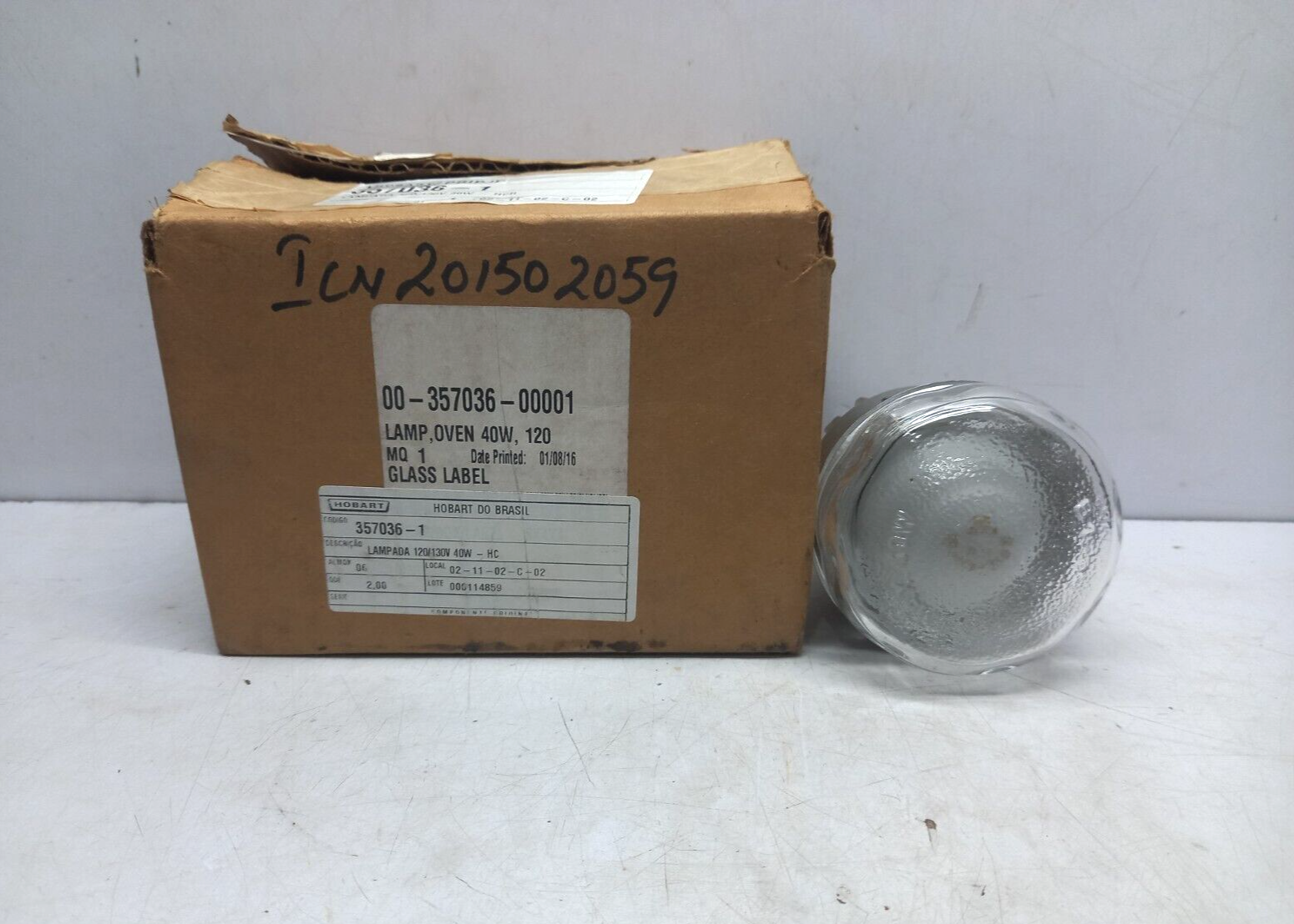 Vulcan Electric 00-357036-00001 Oven Lamp 40W 120/130V Hobart 357036-1