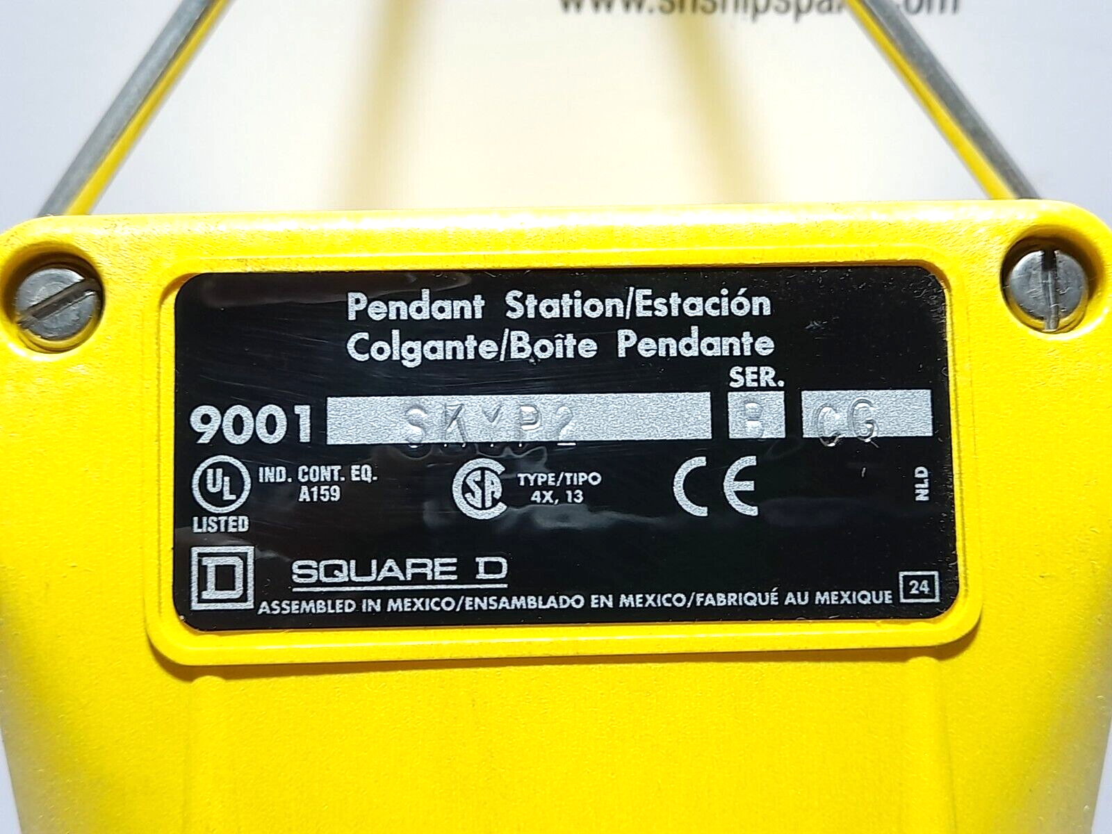 Square D 9001SKYP2 Ser B Pendant Enclosure 2 Buttons