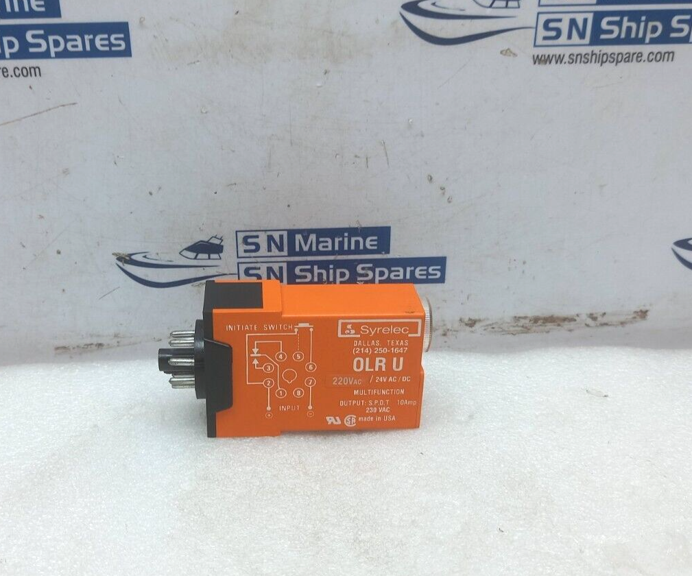 Syrelec ORL U Time Delay Relay 220VAC/24AC/DC