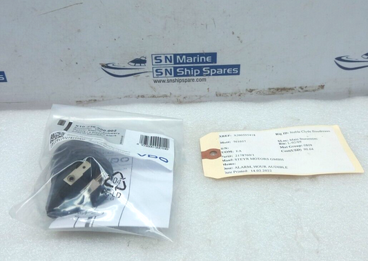 VDO X10-236-000-002 Electric Black Buzzer 12V Steyr Motors 2178760/1