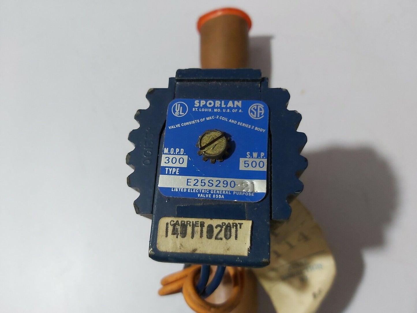 SPORLAN E25S290-21 VALVE E25S29021