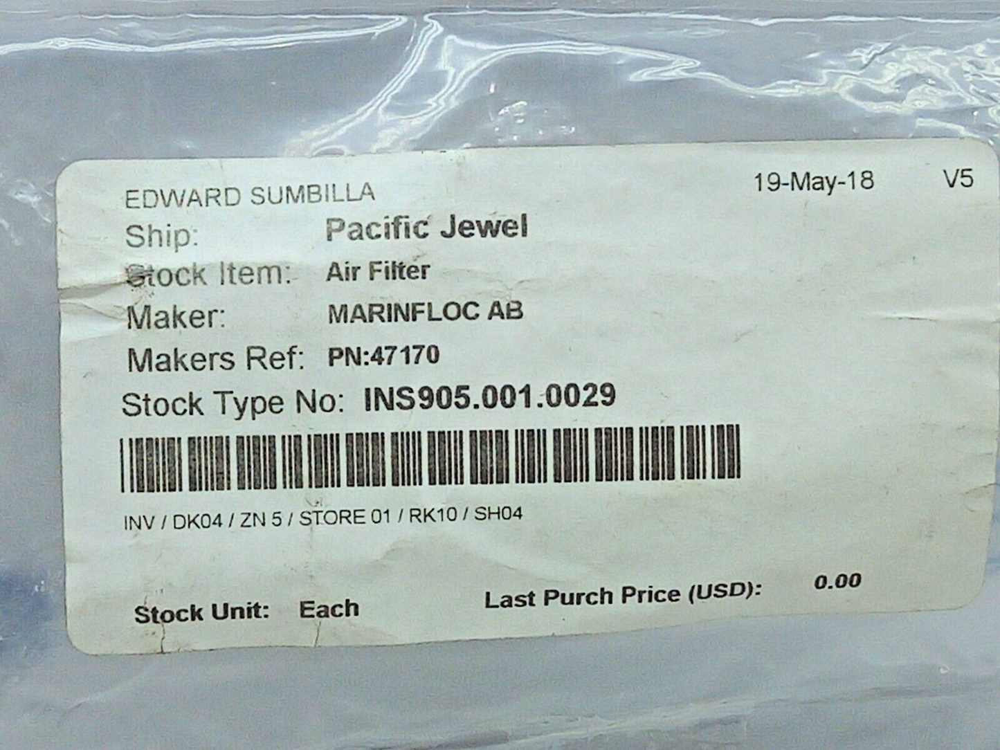 SMC AF20-F02C-A Air Filter With SMC AF20P-050AS Bracket Marinfloc 47170