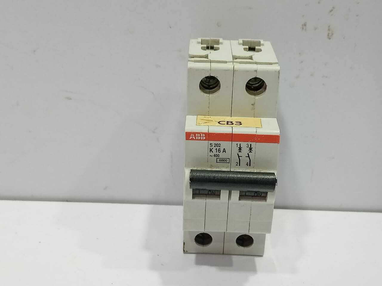 ABB S02 K16A Circuit Breaker S202-K16 ~400  Umax 253/400 VAC