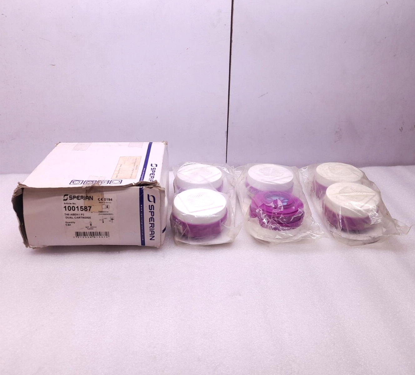 Sperian 1001587 T48 ABEK1 P3 Dual Cartridge 748-6000 Dual ABEK1P3 R D - 6PCs/Lot