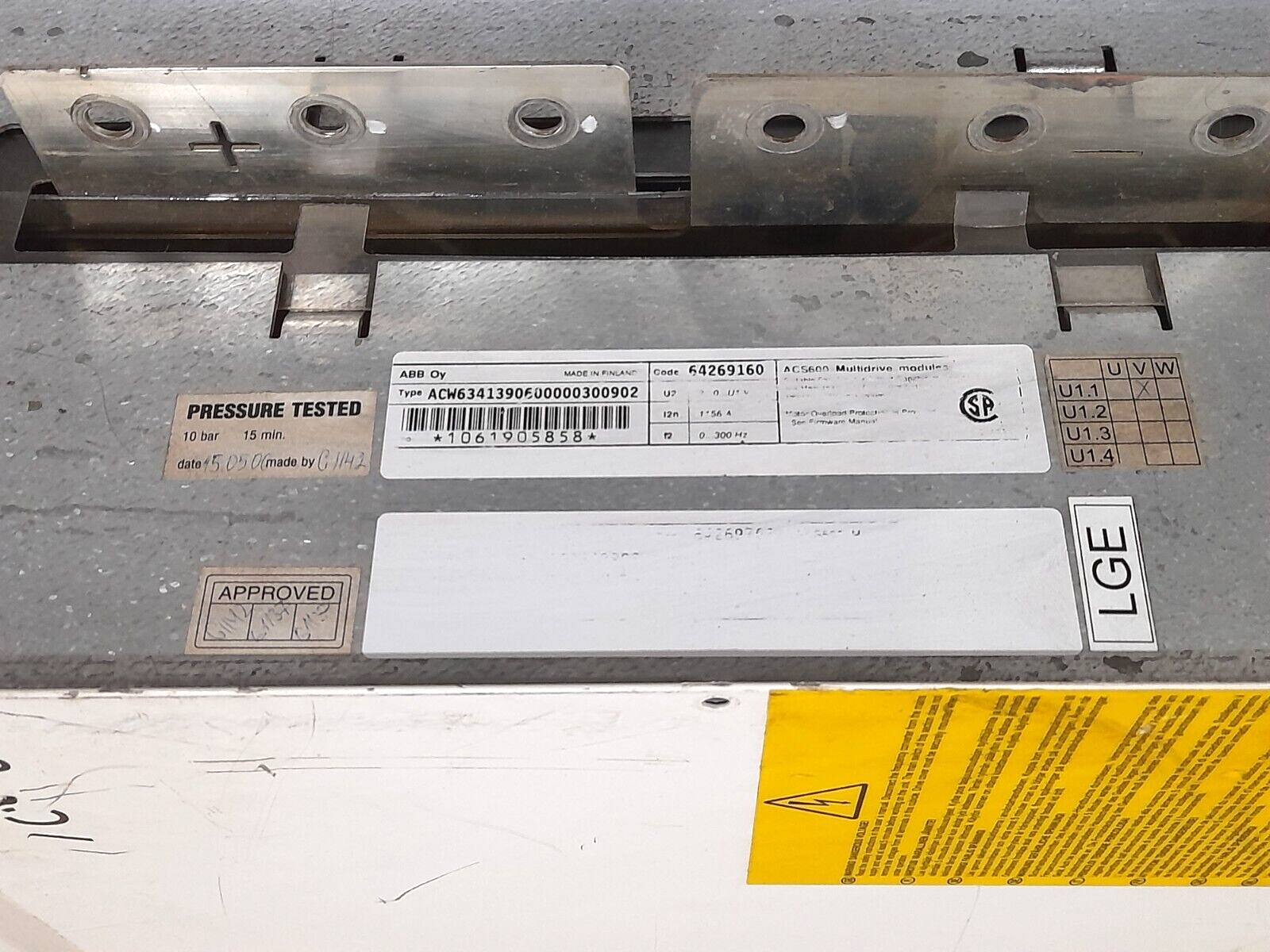 ABB ACS600 Multidrive Modules ACW6341390600000300902 64269160 ACW644139060000330
