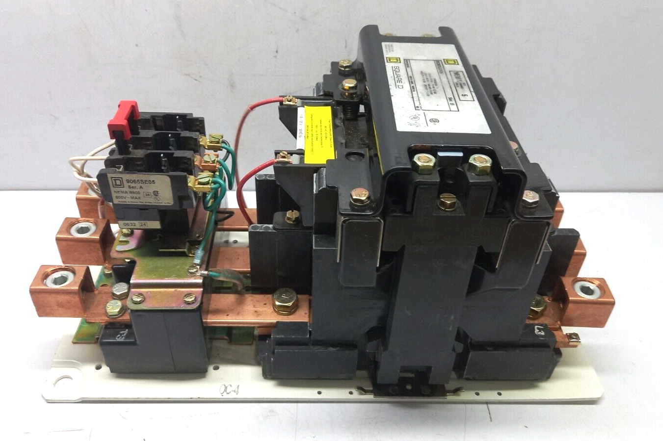 Square D 8536SGO1V02S Ser B AC Magnetic NEMA Size 5 Starter 110-120V 50/60Hz