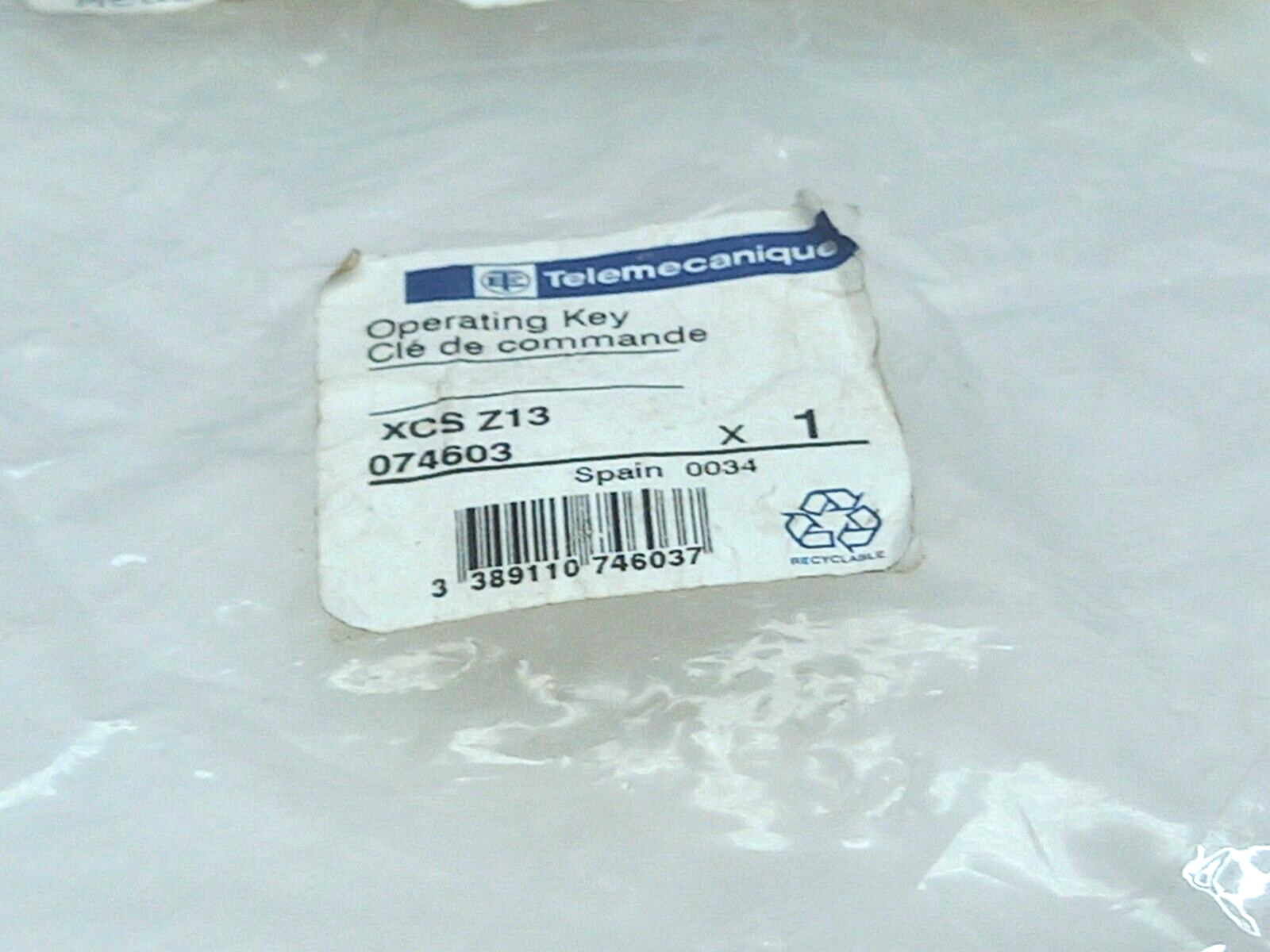 Telemecanique XCS Z13 074603 Key for Limit Switch 3 Pcs / Lot