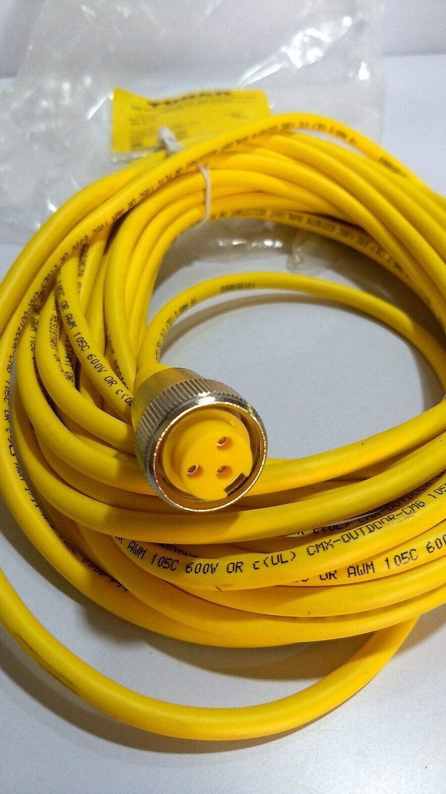 Turck RKM30-10M, U2032-0 Minifast Cordset 10 M Cable Connector, 3-Wire