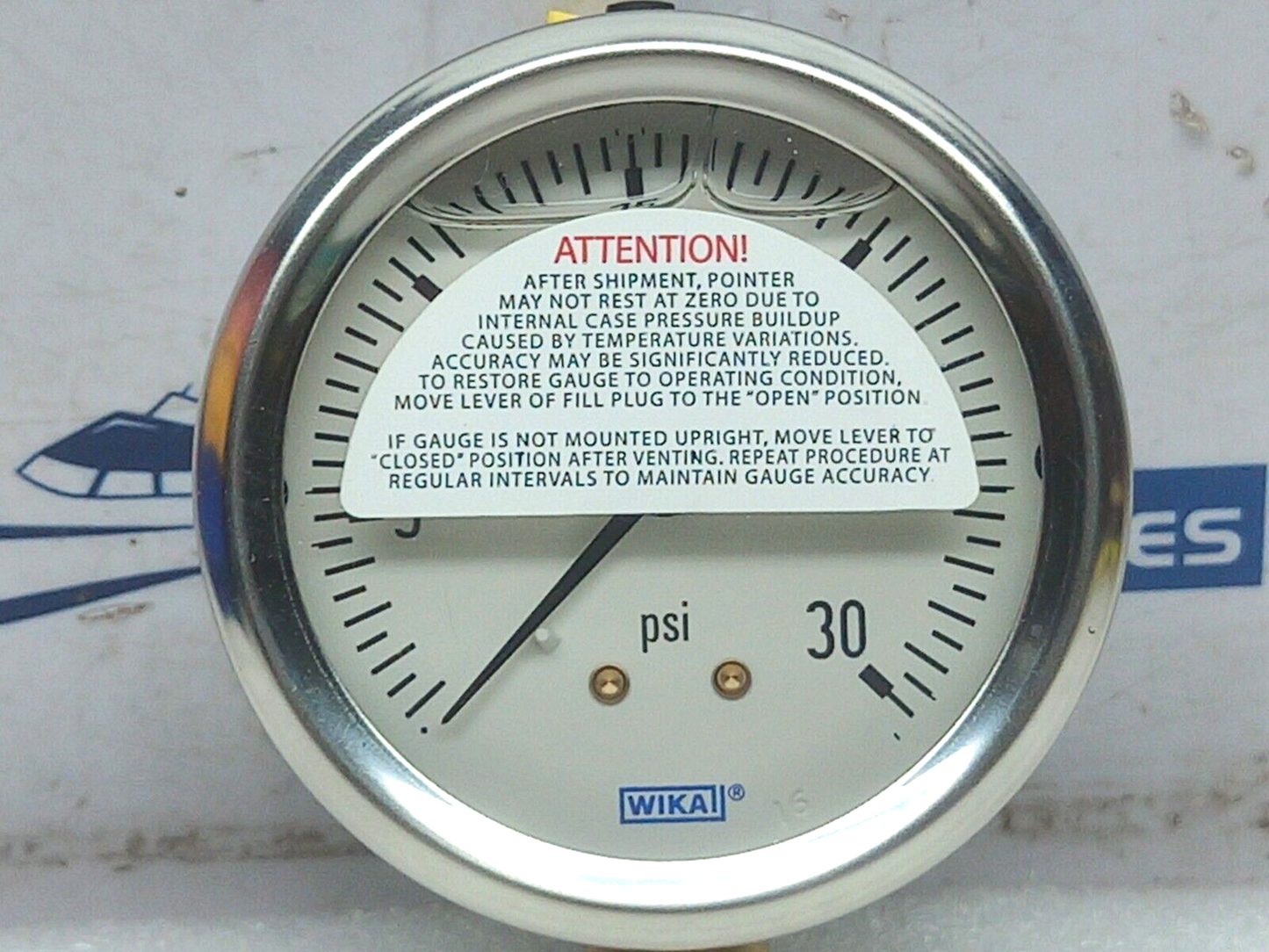 WIKA Pressure Gauge 0-30 PSI Gauge CG BG AB
