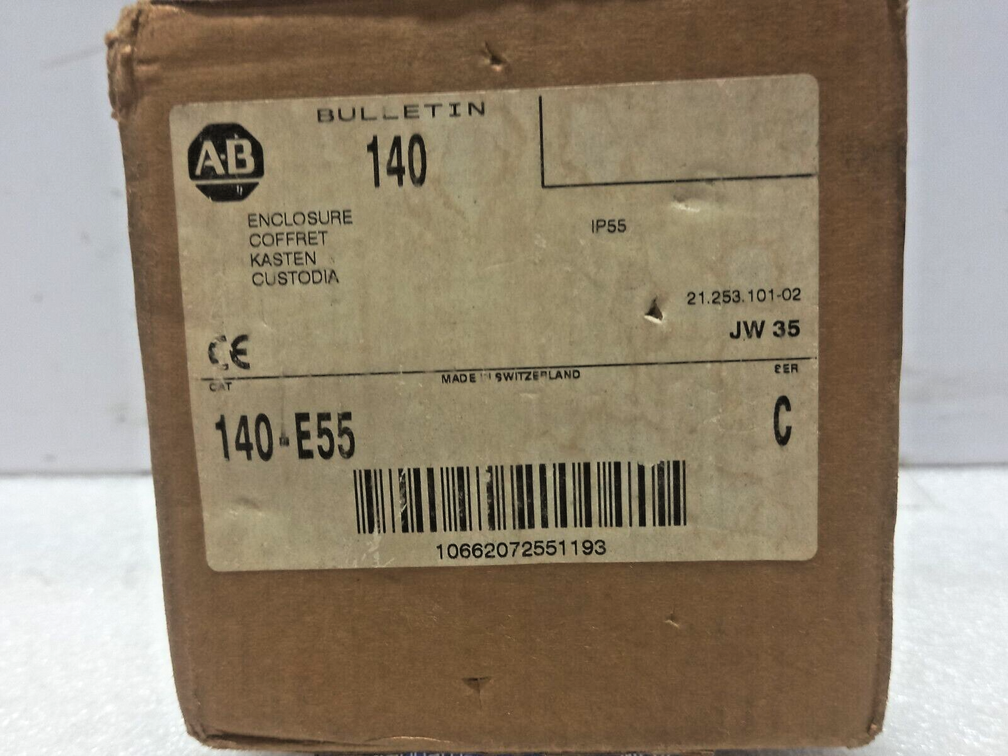 Allen Bradley 140-E55 Enclosure Bulletin 140