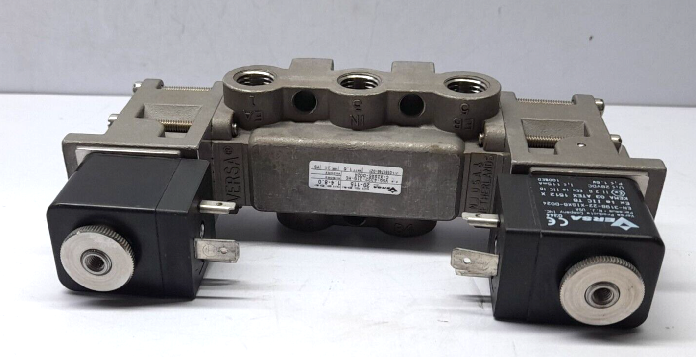 Versa VGG-4322-316-HCC-XISX6-D024 Solenoid 4 Way Valve 24VDC 1.6W  PSIG 20Min 11