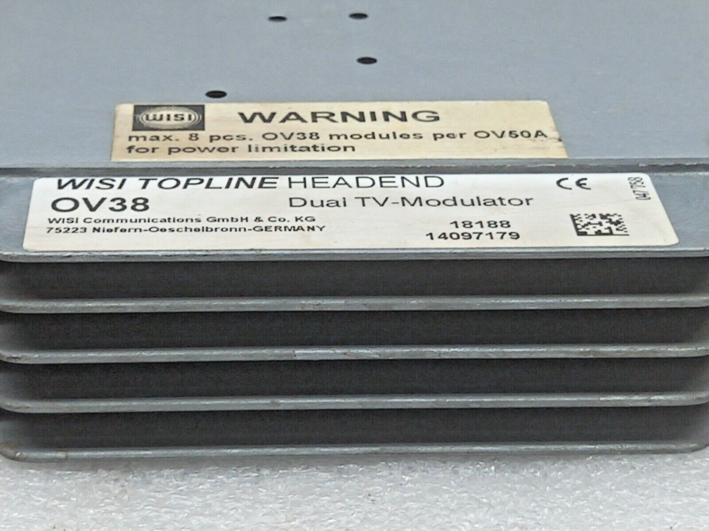 WISI Communication OV38 Topline Headed Dual TV-Modulator