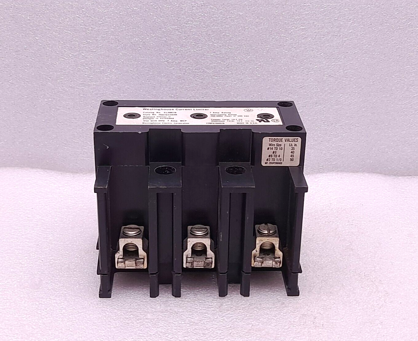Westinghouse EL3007R Current Limiter 7A Rating