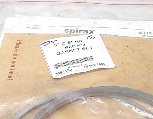 Spirax Sarco 3” C Serie Red N◦2 Gasket Set