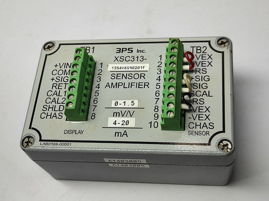 3PS XSC313-1354V8S90201F Sensor Amplifier 0-1.5mV/V 4-20mA