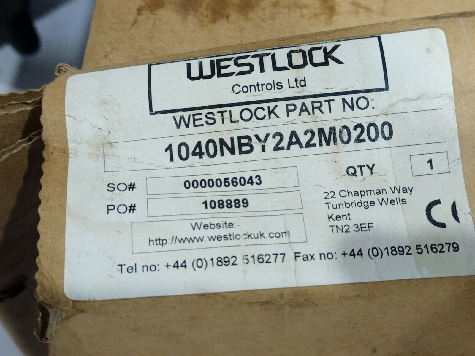 Westlock 1040NBY2A2M0200 Valve Position Indicator Acctrak Dual Display Monitor