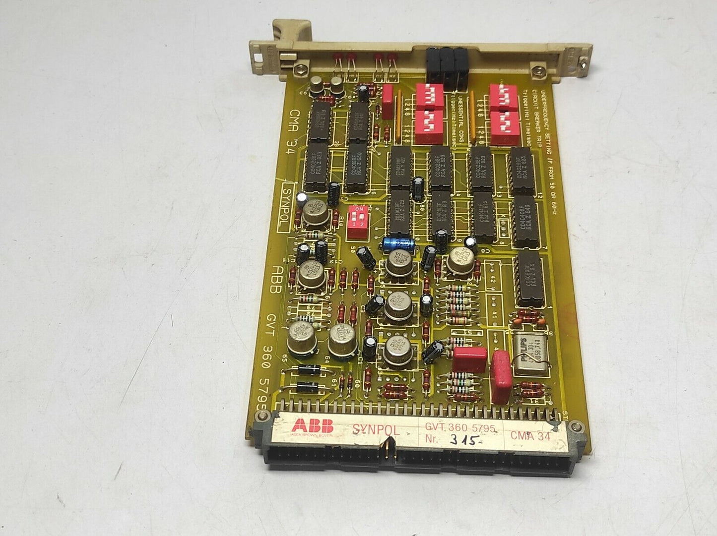 ABB Synpol CMA 34 GVT 360 5795 PCB GVT3605795 CMA 34-1