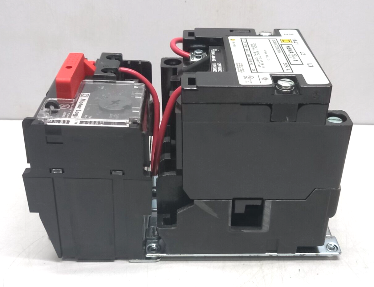 Square D 8536SCO3V02H20S Ser A AC Magnetic NEMA Size 1 Starter 110V50HZ 120V60Hz