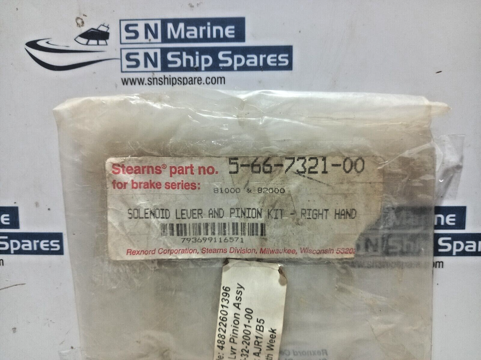 Stearns 5-66-7321-00 Solenoid Lever Pinion Assembly 566732100 - Incomplete Kit