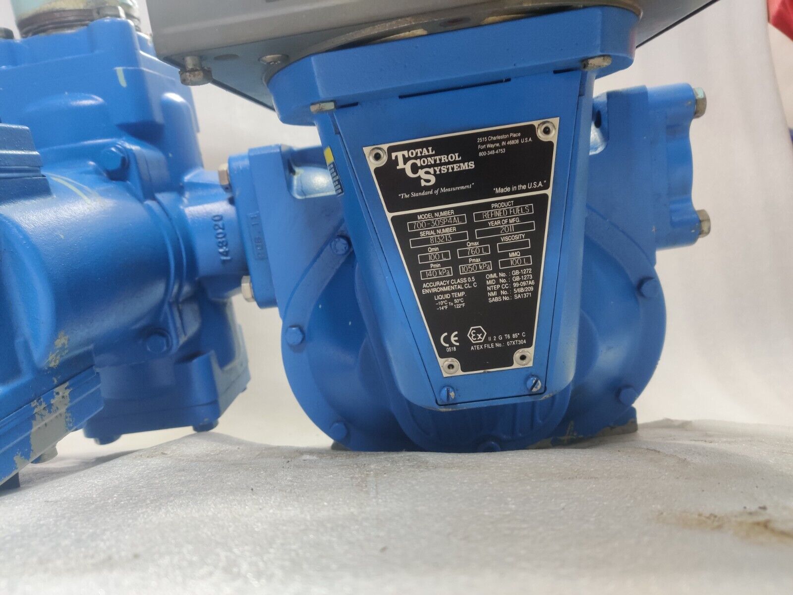 Total Control Systems 700-30SP4AL Flowmeter 70030SP4AL Vender-Root 0788700-092