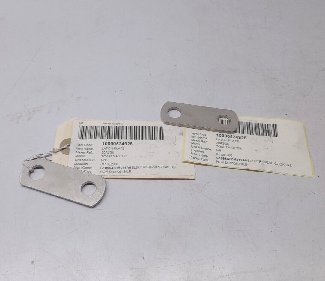 Toastmaster 20A2G6 Latch Plate / Unit Measure: NR / 2-pcs lot sale