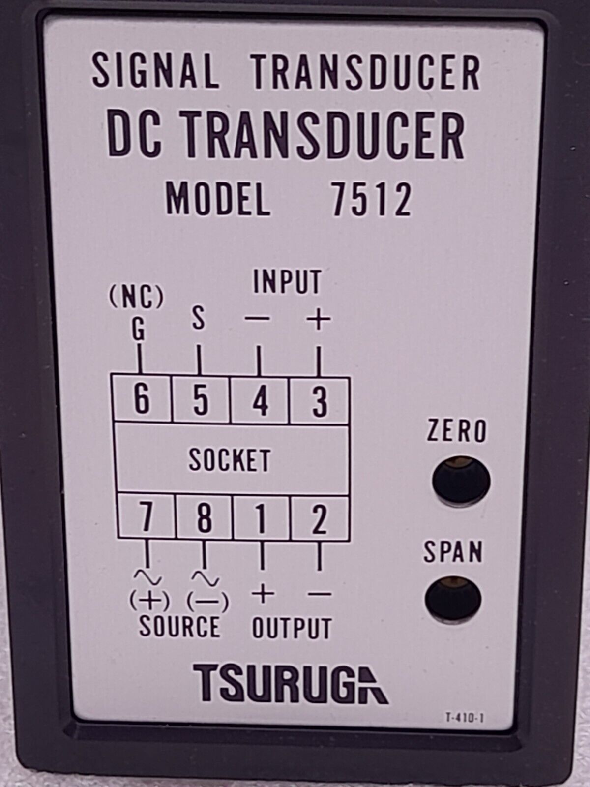 Tsuruga 7512 Signal Transducer DC Transducer 7512-29-29-9 24VDC In 4 to 20mA DC