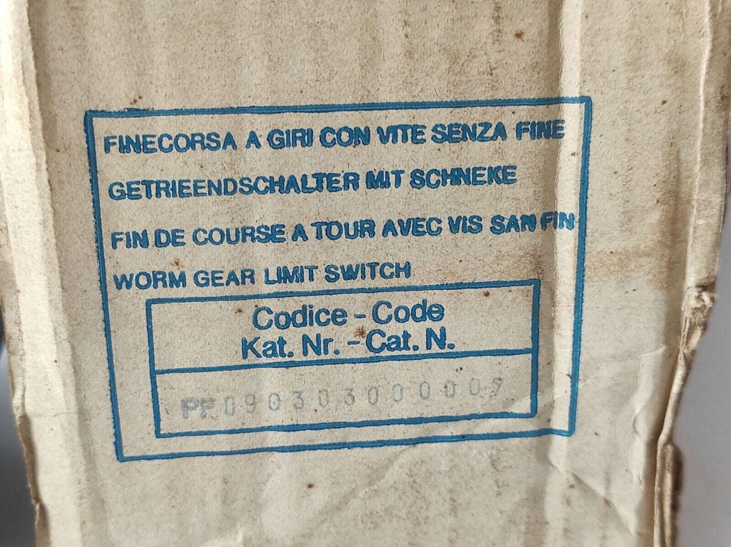 TER GF4C PF090303000007 Limit Switch Rev Ratio 1:300 Ie 1.9A Ue 380V~ Ui 500V~  