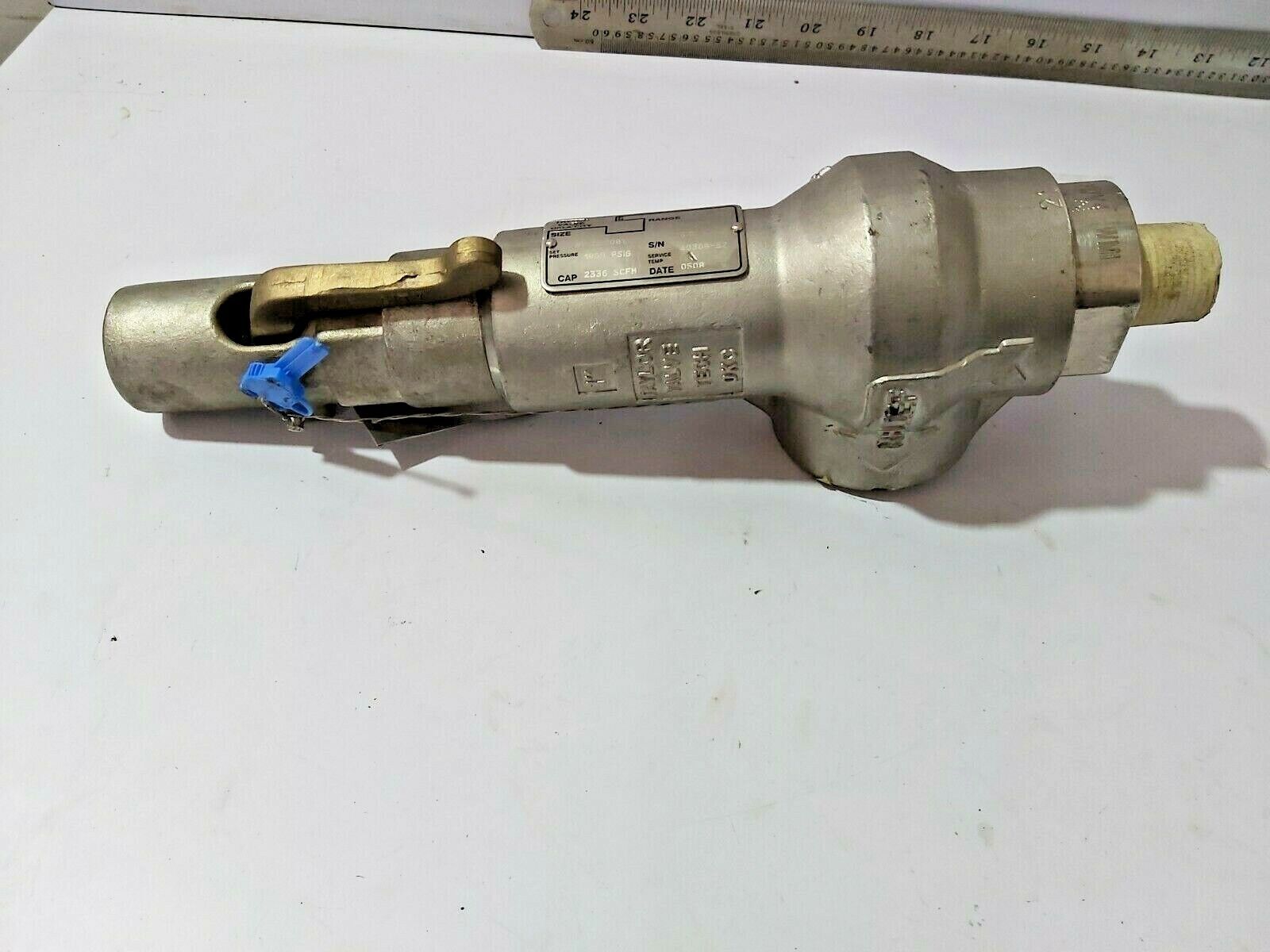 TAYLOR VALVE S-01370000 SAFETY RELIEF VALVE 1900 PSI 3/4"  