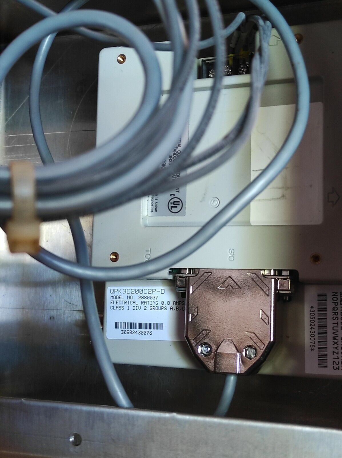 Total Control QPK3D200C2P-D 2880037 Quick Panel Jr LCD Touchscreen HMI Rev F