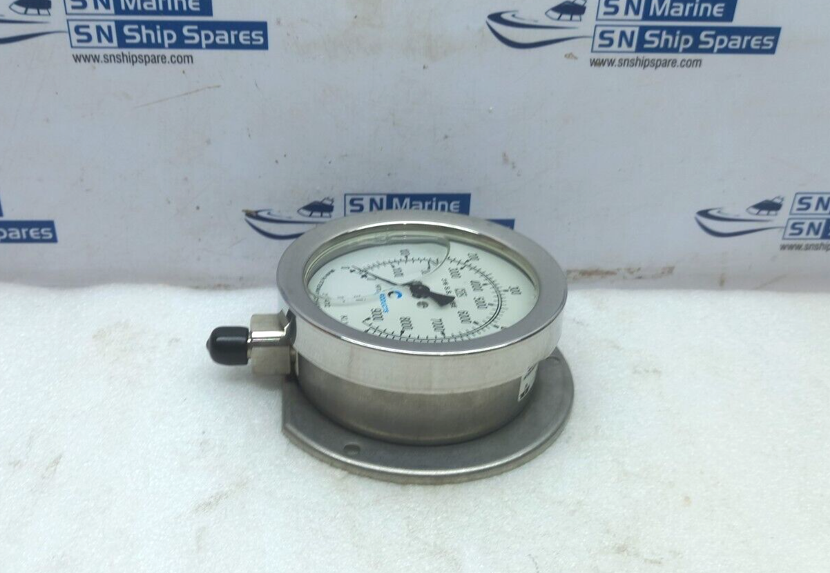 Stewart SBG-634GF-DIN-100-1/4IN BSP-60.0 Pressure Gauge 100MM Dial 0-60KPA