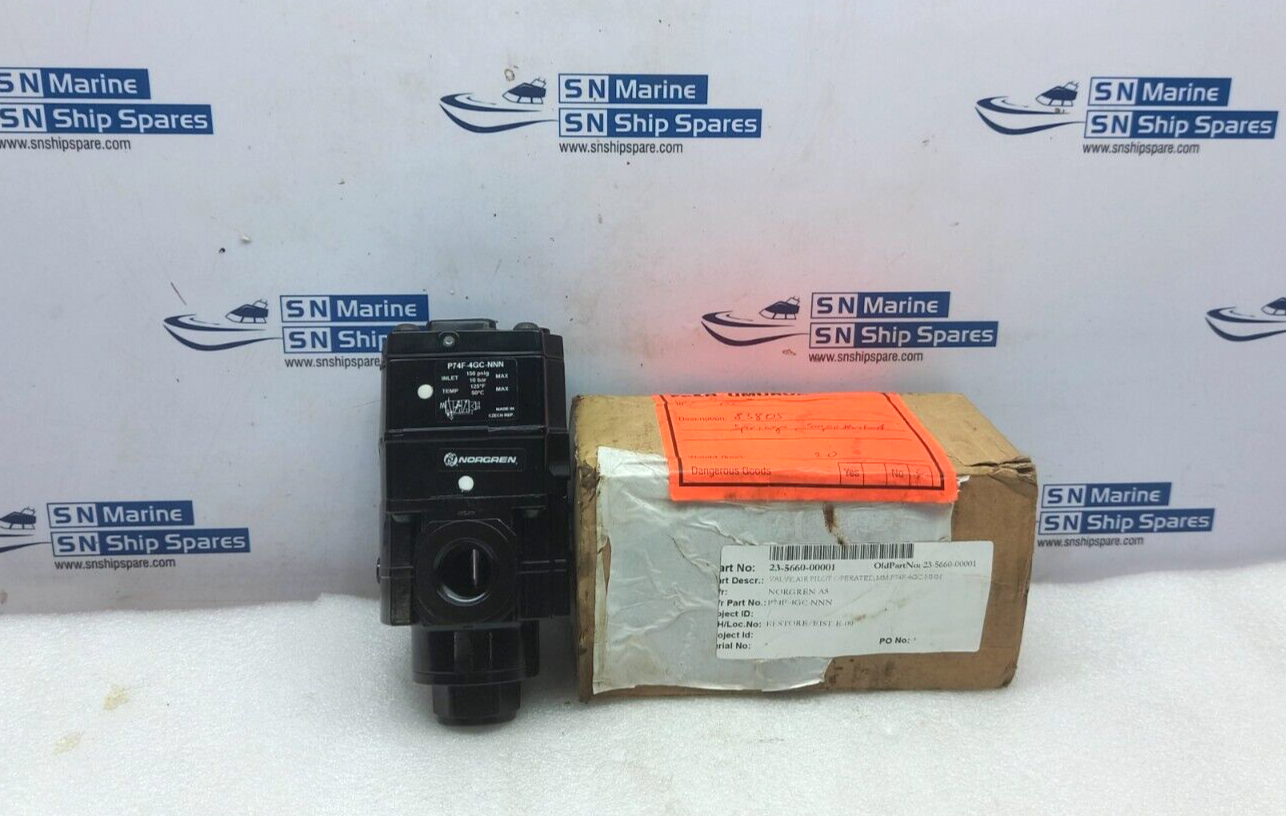 Norgren P74F-4GC-NNN Air Operated Pilot Valve 150Psig 10Bar Max