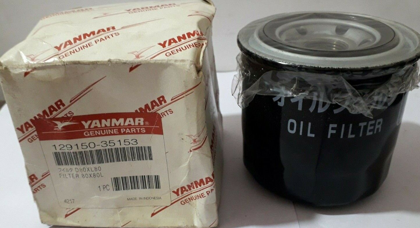 Yanmar Marine Oil Filter 129150-35153 80x80L New In Box 
