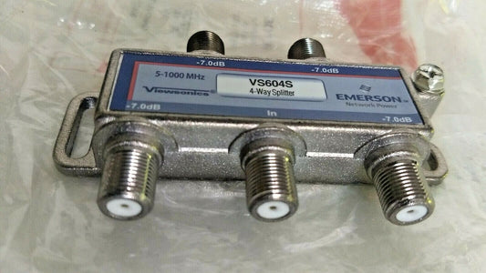 30139 Emerson VS604S 4-Way Splitter 5-1000 MHz Viewsonics