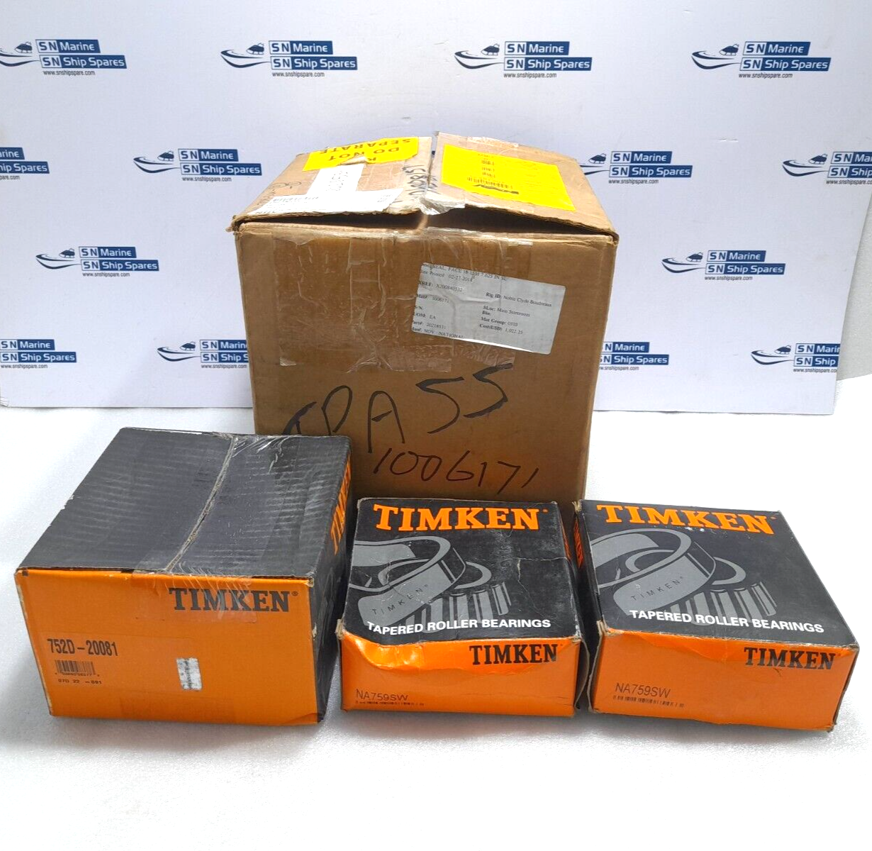 Timken Tapered Roller Bearing 752D-20081 Cup With 2PC NA759SW Cone NOV 20218531