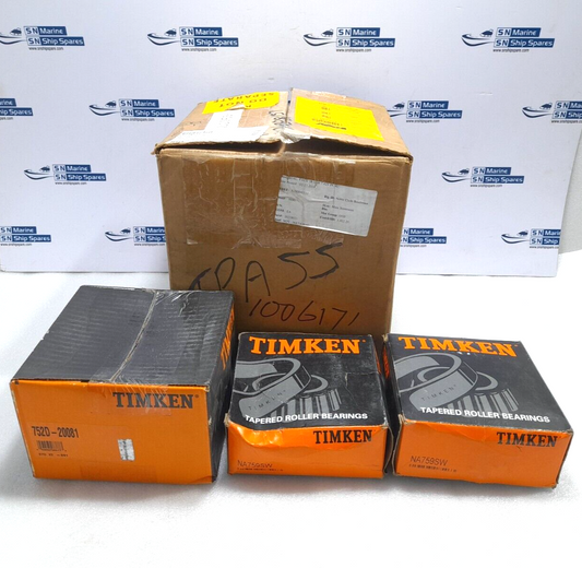 Timken Tapered Roller Bearing 752D-20081 Cup With 2PC NA759SW Cone NOV 20218531