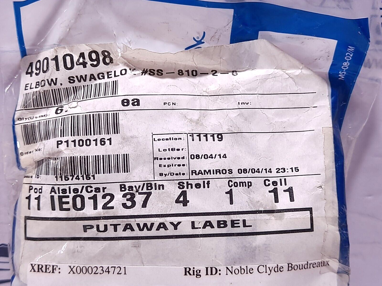 Swagelok SS-810-2-8 NOV 49-010-498 Pipe Elbow - 6PCs/Lot