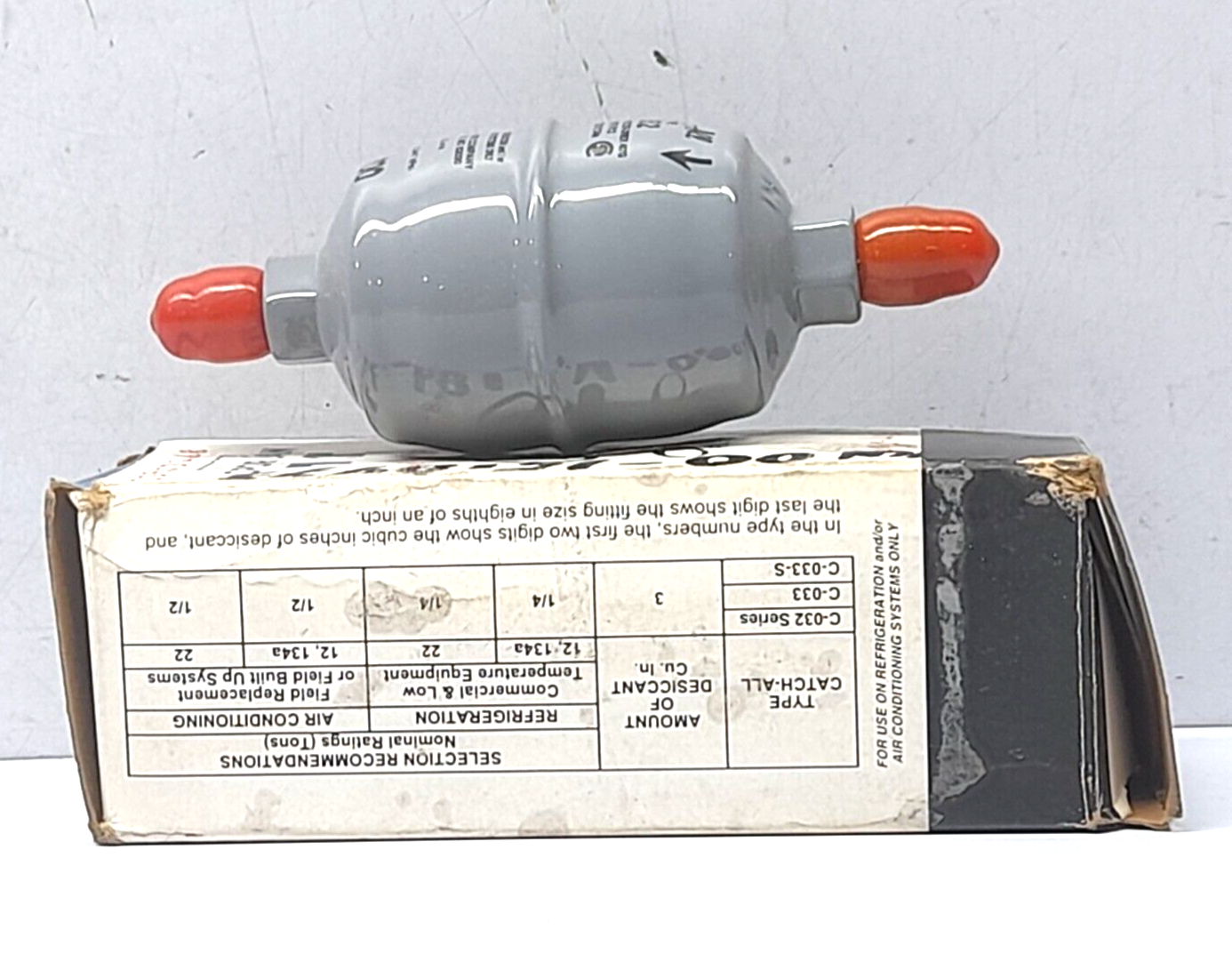 Sporlan Catch All C-032 Filter Drier ¼” Sae Flare W.P. 500 PSIG 3447 kPa