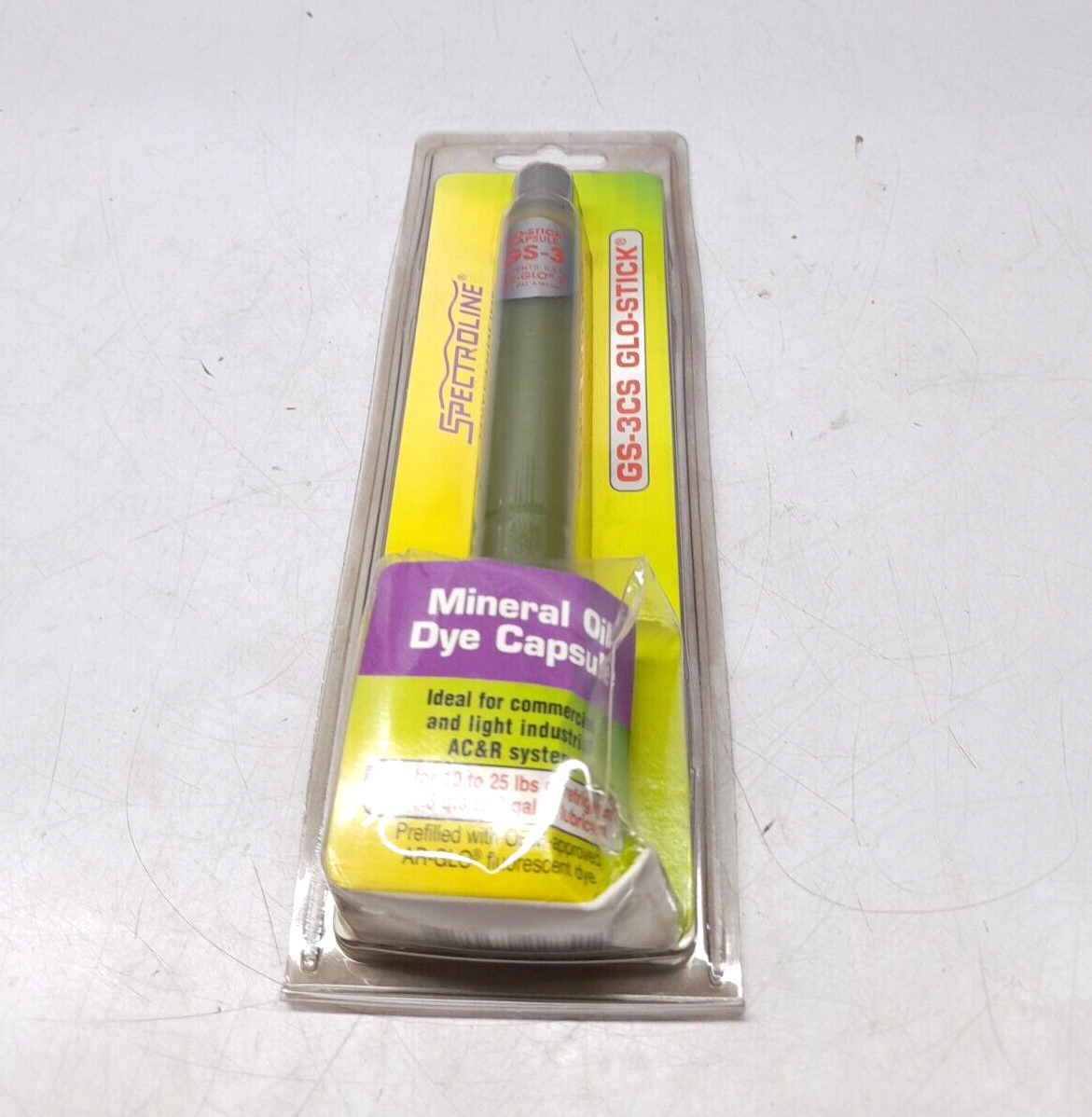 Spectroline GS-3CS Glo-Stick Capsules For Mineral Oil Lubricant Systems Mineral