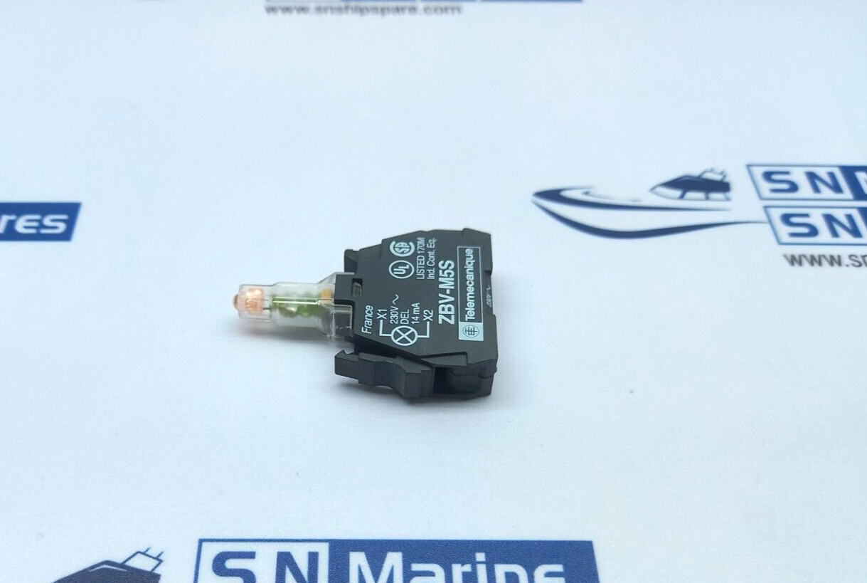 Telemecanique ZBV-M5S Integral Yellow Indicator 230/240AC