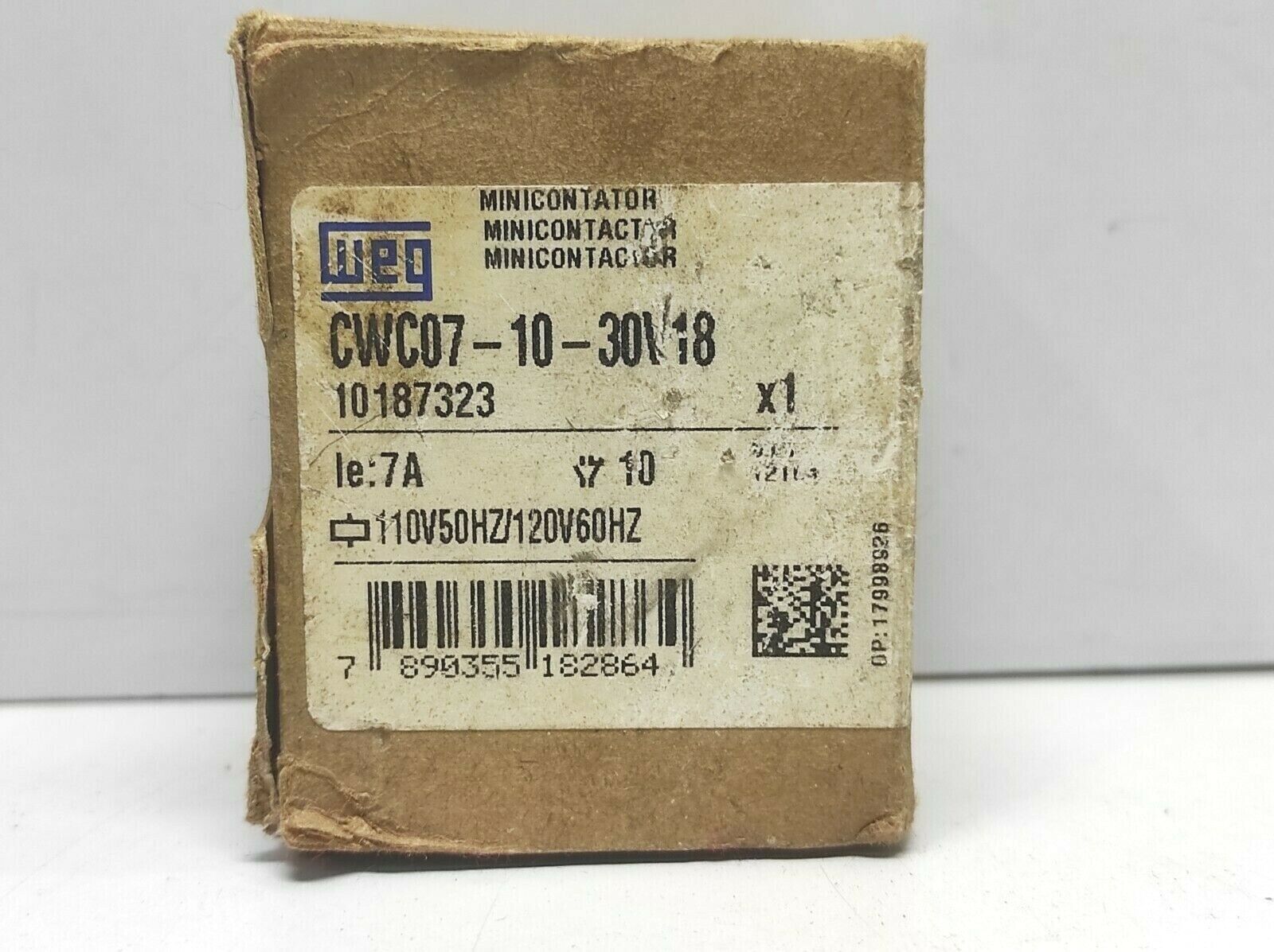 Weg CWC07-10-30V18 Mini Contactor CWC071030V18