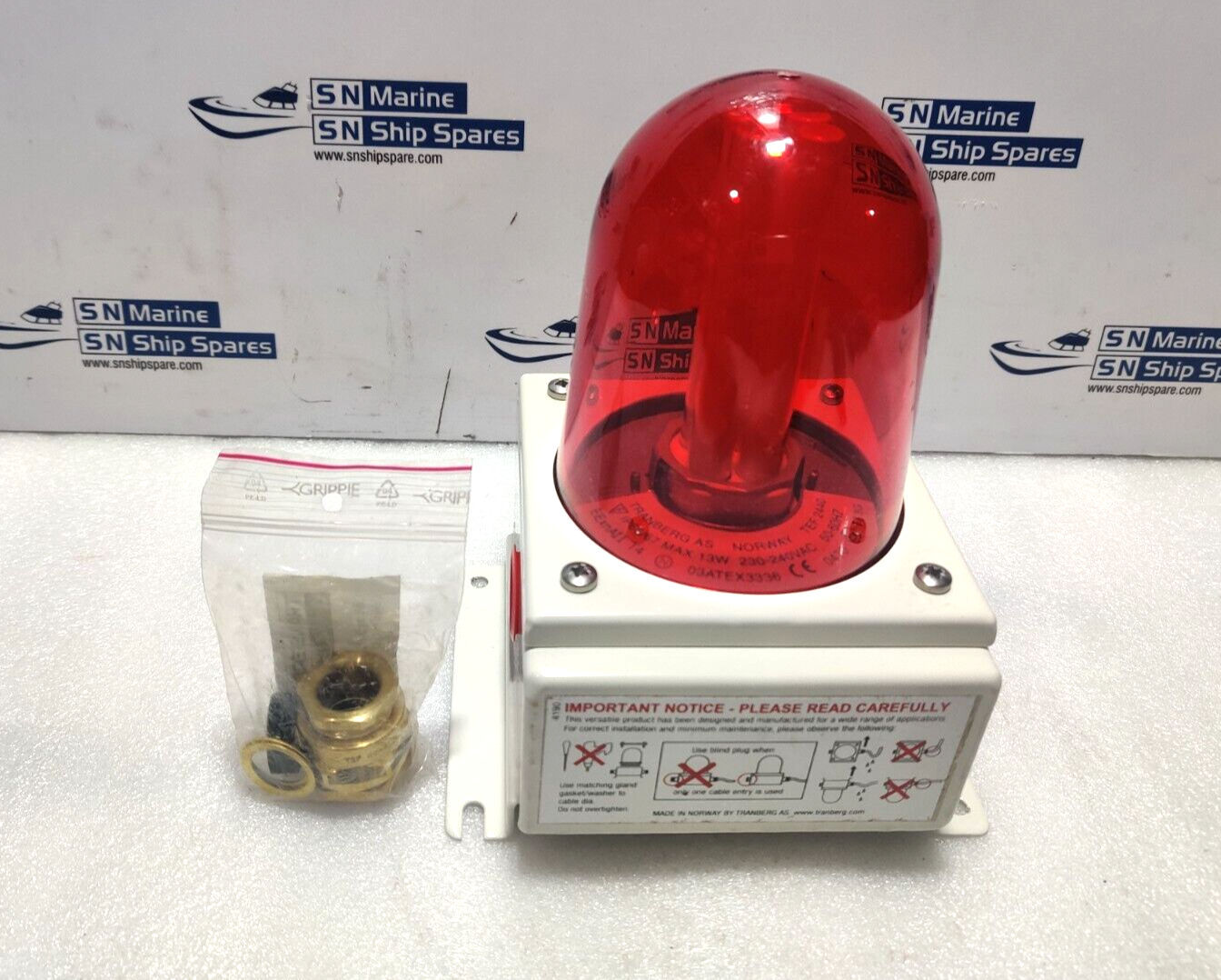 Tranberg 244002 TEF 2440 Red Helilight 230/240Vac 50/60Hz