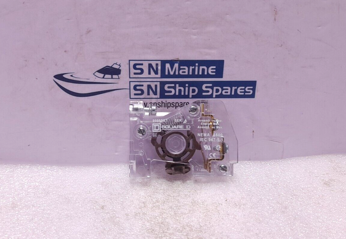 Sqaure D 9999SX7 N.C. Electrical Interlock Ser B 600VAC 50/60Hz