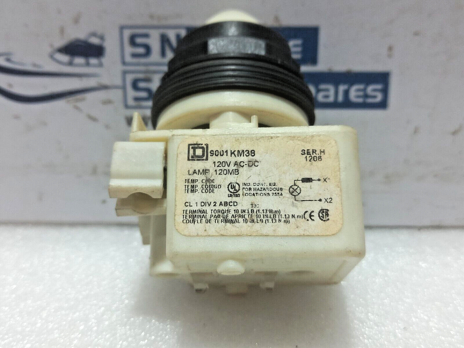 Square D 9001KM38 Light Module 120V AC-DC Ser.H Lamp 120MB