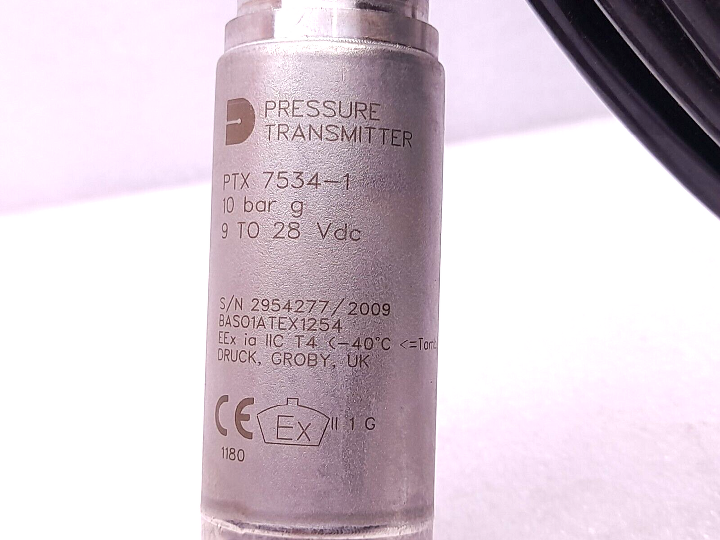 Druck PTX 78534-1 Pressure Transmitter 10 Barg 9 to 28 VDC