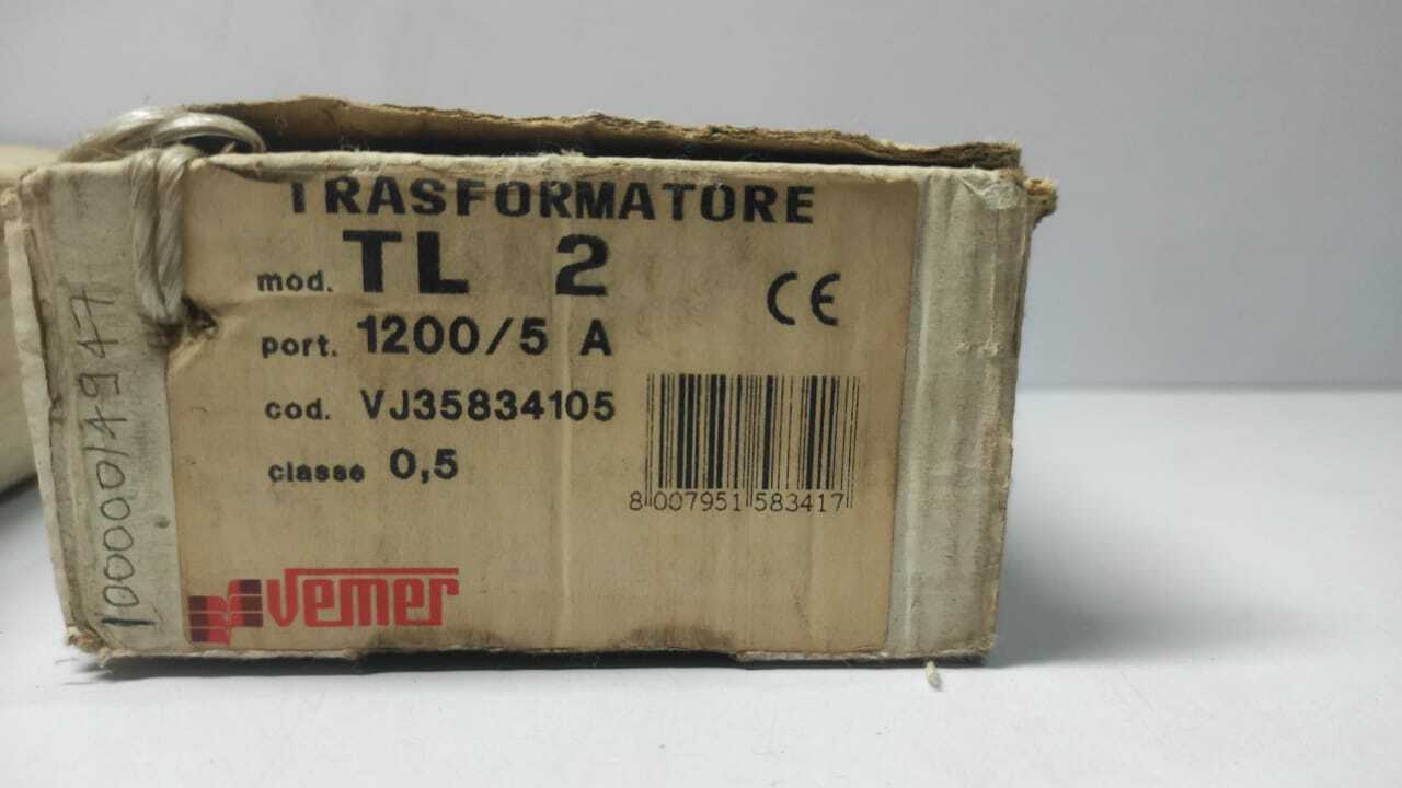 Vemer TL 2 Transformer TL2 P1/K Ith 72kA 50-60Hz 0.72/3/-kV Kn=1200/5A