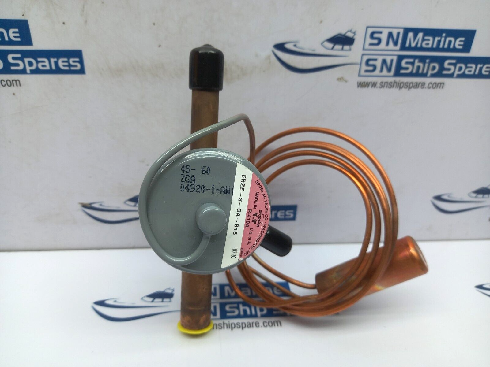 Sporlan ERZE-3-GA-B15 Thermostatic Expansion Valve ¼ ODF 60” Capillary Tube