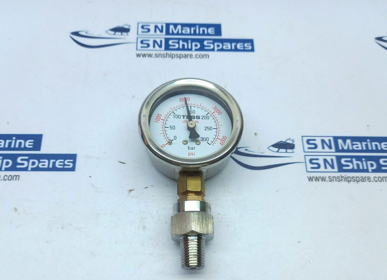 TESS Pressure Gauge 0-300Bar 0-4000Psi 1/8”BSP 50D