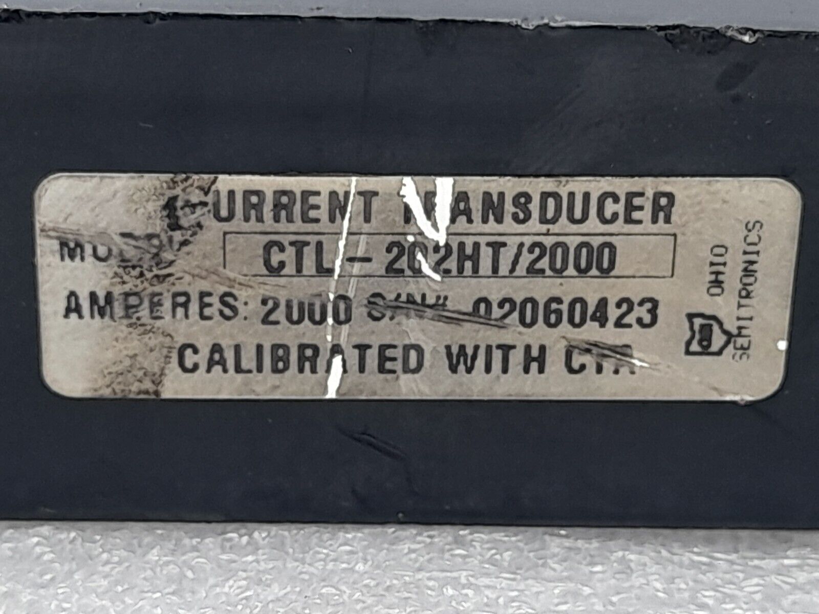 Ohio CTL-202HT/2000 Current Transducer 2000A
