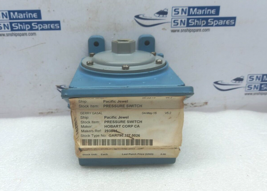 United Electric H400 Pressure Switch Model:442 225Psi Hobart 293844