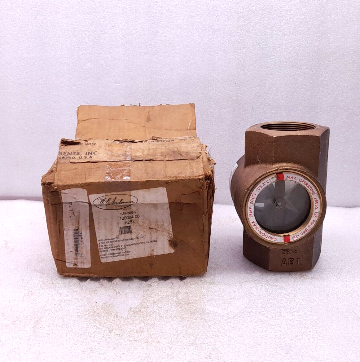 W E Anderson SFI-300-2 Midwest Sight Flow Indicator